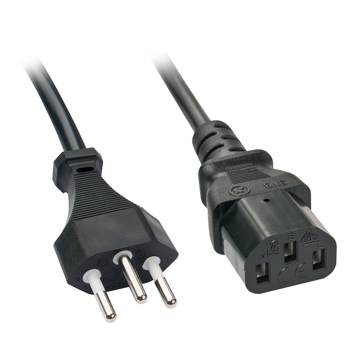 Lindy Stromkabel - IEC 60320 C13 bis Schweiz - 3-polig (M)