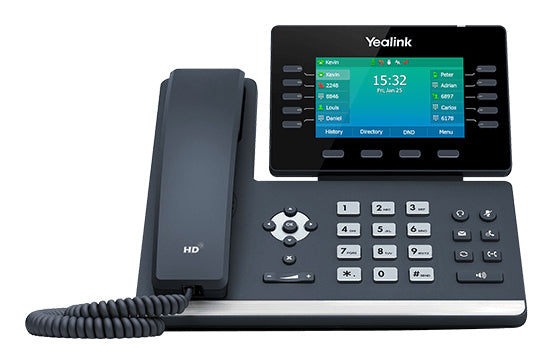 Yealink SIP-T54W - VoIP-Telefon - mit Bluetooth-Schnittstelle mit Rufnummernanzeige