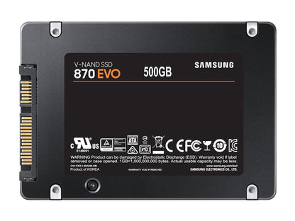 Samsung 870 EVO MZ-77E500B - Solid-State-Disk - verschlüsselt - 500 GB