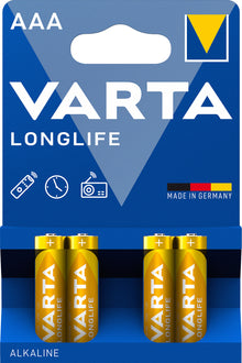 Varta 1x4 LR 03 - Einwegbatterie - AAA - Alkali - 1,5 V - 4 Stück(e) - 1200 mAh