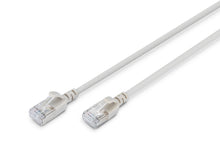 Patchkabel CAT 6A S/FTP Slim 0.3m grau