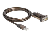 Delock Adapter USB 2.0 Typ-A zu 1x Seriell RS-232 D-Sub
