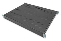 Fachboden DIGITUS schwarz variablel zum Festeinbau 19" 483 mm